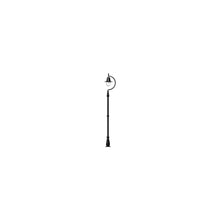 Vintage tear drop lamp post in cast iron and steel 2.8m
