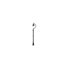 Vintage tear drop lamp post in cast iron and steel