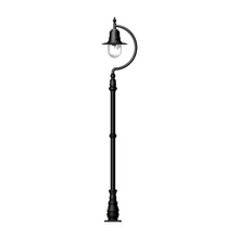 Vintage Tear Drop Lamp Post In Cast Iron And Steel