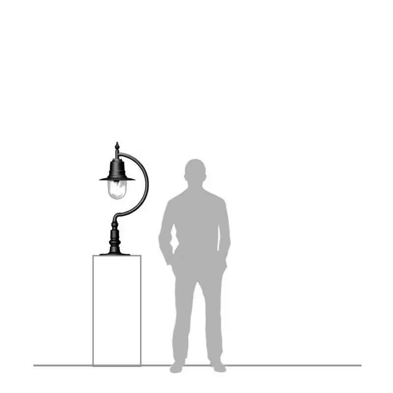 Vintage Tear Drop Pier Light For Flat Piers 0.98M