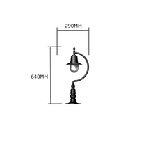 Vintage tear drop pier light for flat piers