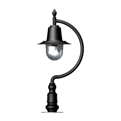 Vintage Tear Drop Pier Light In Cast Iron And Steel 0.58M