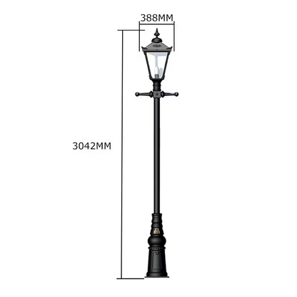 Victorian Traditional Cast Iron Lamp Post 3M