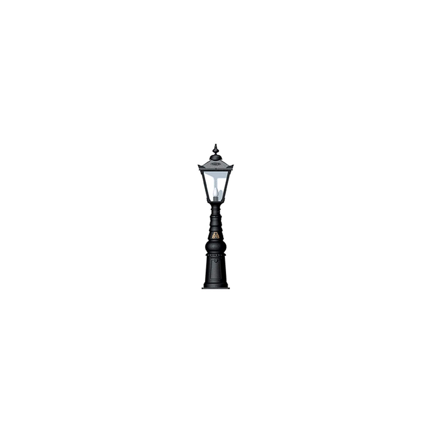 Victorian traditional cast iron pedestal light 1.54m