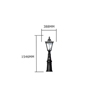 Victorian Traditional Cast Iron Pedestal Light 1.54M