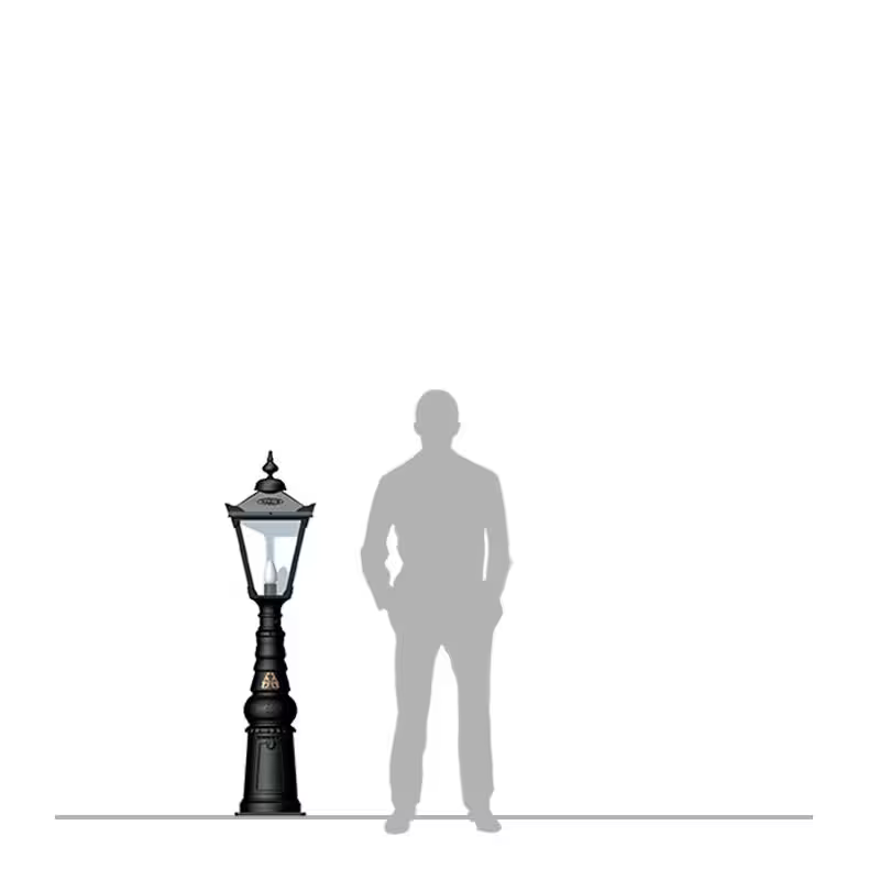 Victorian Traditional Cast Iron Pedestal Light 1.54M