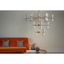 Hyde 42-Light Chandelier in Antique Brass
