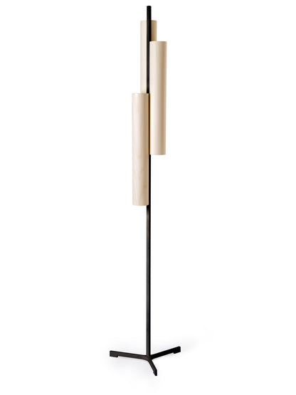 Black Note Triplet LED Floor Lamp