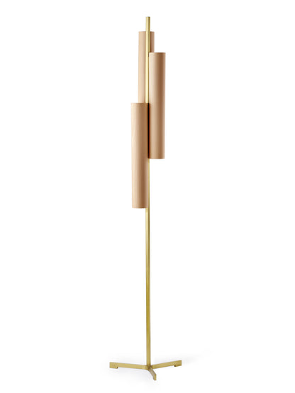 Black Note Triplet LED Floor Lamp