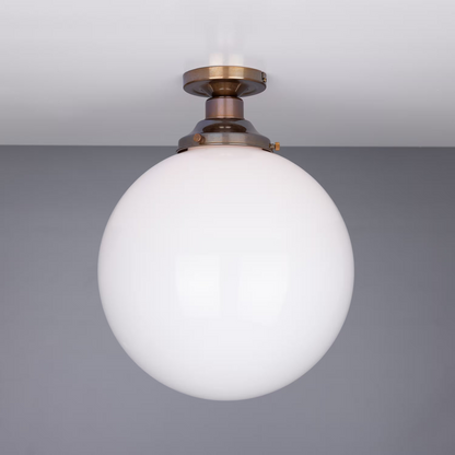 Yerevan Opal Glass Flush Ceiling Light