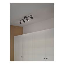 Boston 4-Rail Ceiling Light in Black