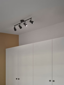 Boston 4-Rail Ceiling Light in Black