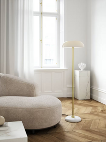Glossy Floor Lamp in White