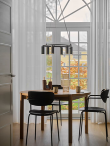 Vico Chandelier Pendant in Black