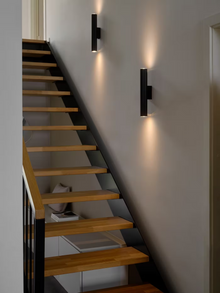 Vico long Wall Light in Black