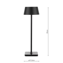 Sergio Rechargeable Outdoor Table Lamp in Matt Black