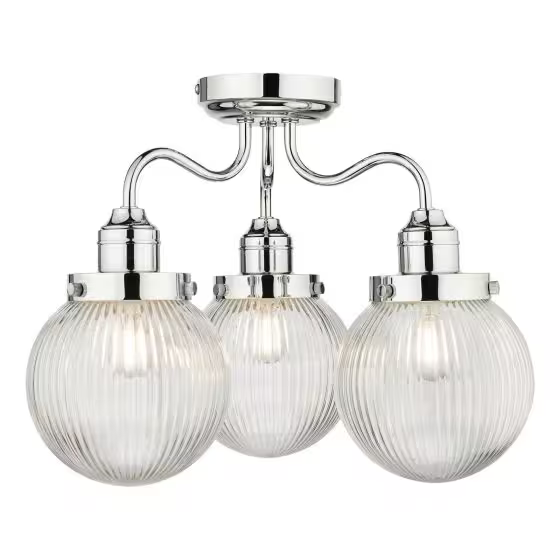Tamara 3-Light Bathroom Semi Flush