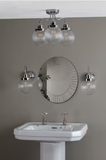 Tamara 3-Light Bathroom Semi Flush
