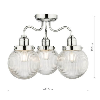 Dar Tamara 3-Light Ceiling Light