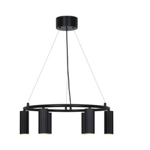 Vico Chandelier Pendant in Black