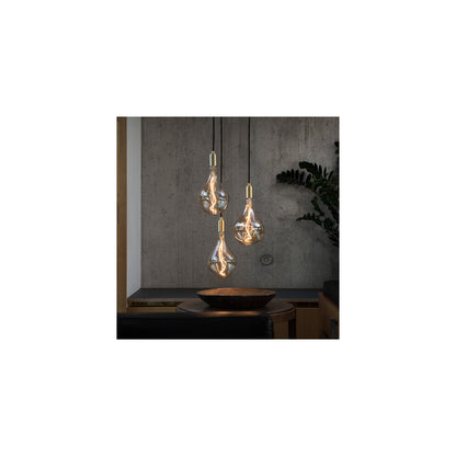 Triple Voronoi II Pendant with White Canopy