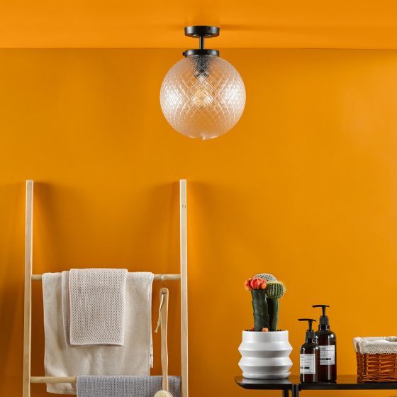 Dar Wayne Semi Flush Ceiling Light