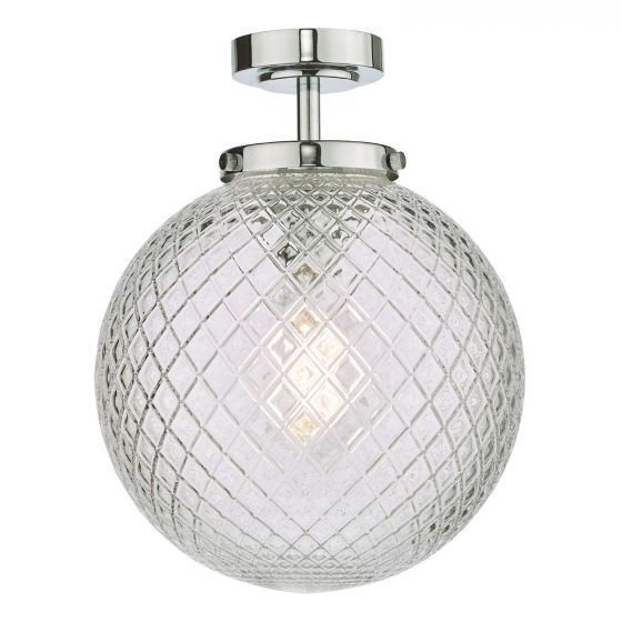 Dar Wayne Semi Flush Ceiling Light