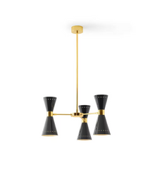 Megafono Ø53cm Pendant Chandelier in Gold
