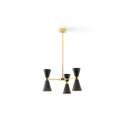 Megafono Ø53cm Pendant Chandelier in Gold