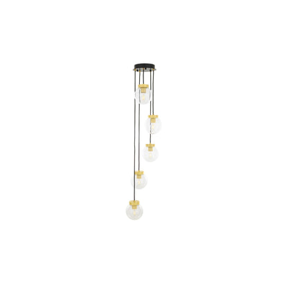 Agusta 5-Light Cascade Globe Pendant