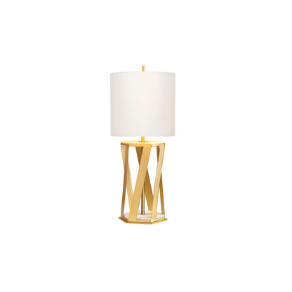 Apollo 1-Light Table Lamp in Brushed Brass