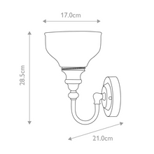 Cheadle 1-Light Wall Light in Polished Chrome
