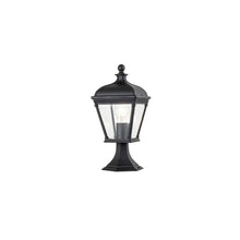 Bayview 1-Light Medium Pedestal Lantern in Black