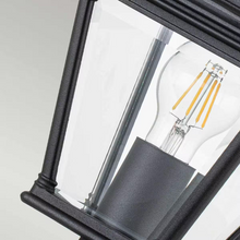 Bayview 1-Light Medium Pedestal Lantern in Black