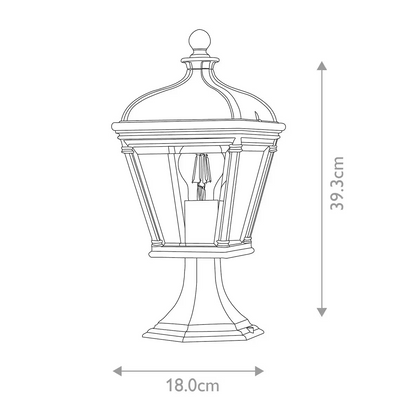 Bayview 1-Light Medium Pedestal Lantern
