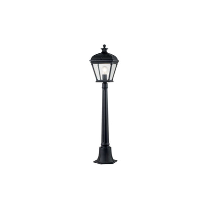 Bayview 1-Light Medium Pillar Lantern in Black