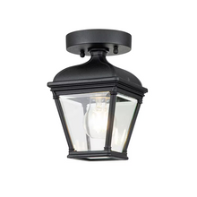 Bayview 1-Light Porch Lantern in Black