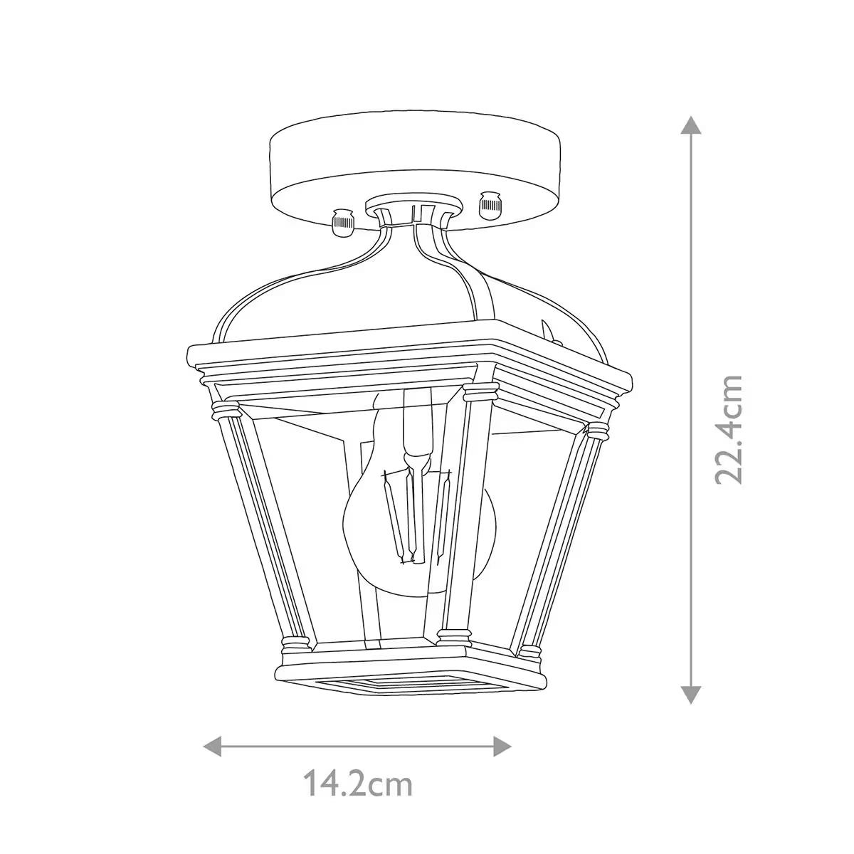 Bayview 1-Light Porch Lantern