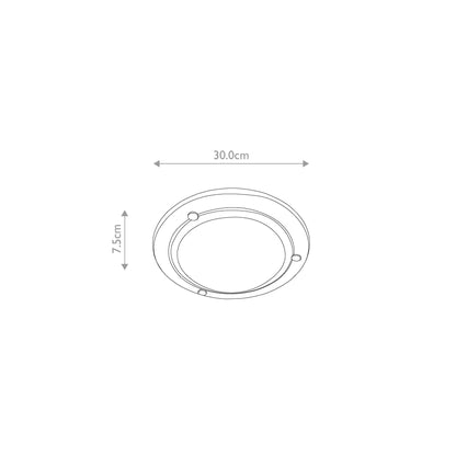 Berwick 1-Light Flush in Black