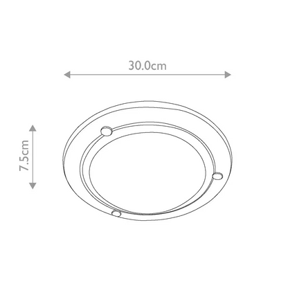 Berwick 1-Light Flush