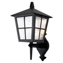 Canterbury 1-Light Wall Up Lantern in Black