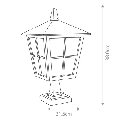 Canterbury 1-Light Pedestal Lantern