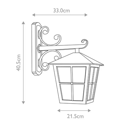 Canterbury 1-Light Wall Down Lantern