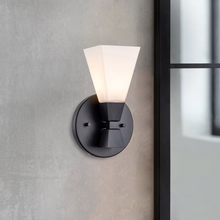Bowtie 1lt Wall Light in Matt Black