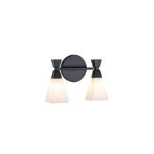 Bowtie 2lt Wall Light in Matt Black