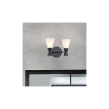 Bowtie 2lt Wall Light in Matt Black
