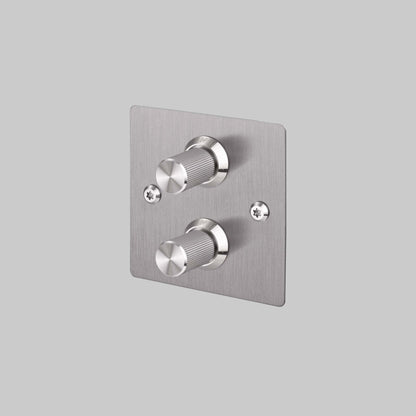 Buster and Punch 120W Two-Gang Rotary Dimmer