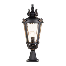 Baltimore 1-Light Pedestal Lantern in Weathered Bronze