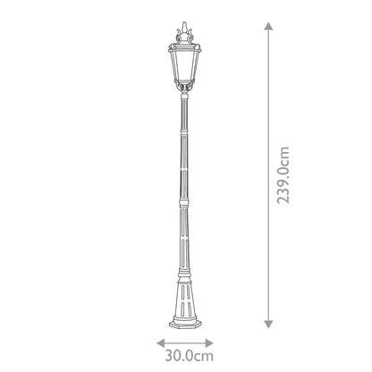 Baltimore 1-Light Large Lamp Post