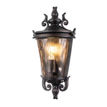 Baltimore 1-Light Medium Half Lantern in Weathered Bronze